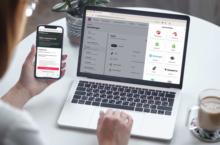 TikTok shop connecting on the platform 