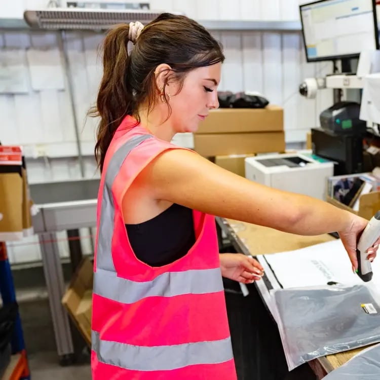 image of womens best products being packed in the warehouse