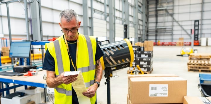 Bestellungen werden verpackt
