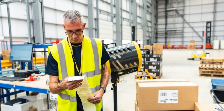 Bestellungen werden verpackt