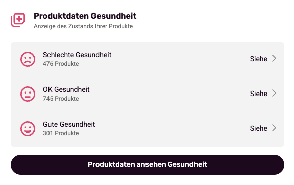 Product Data Health example DE
