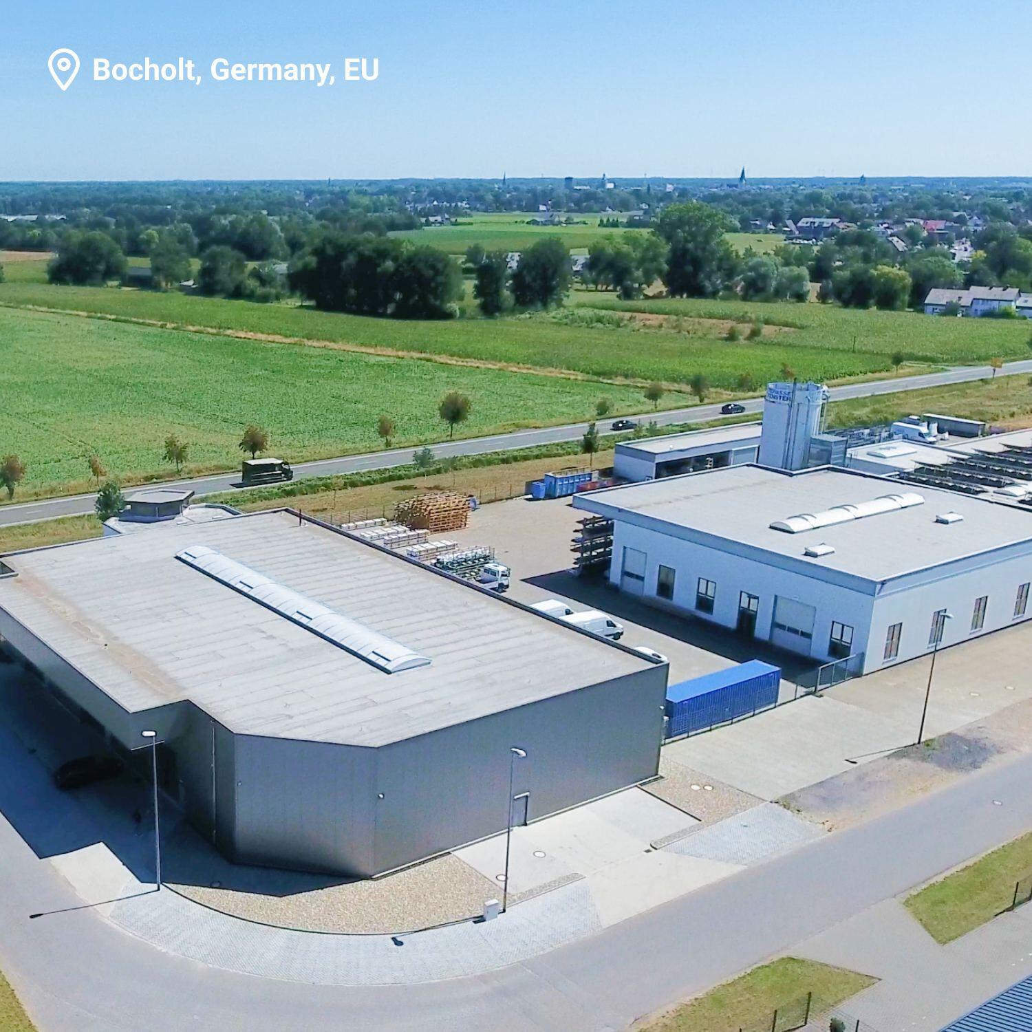 Luftaufnahme des Lagerhauses in Bocholt