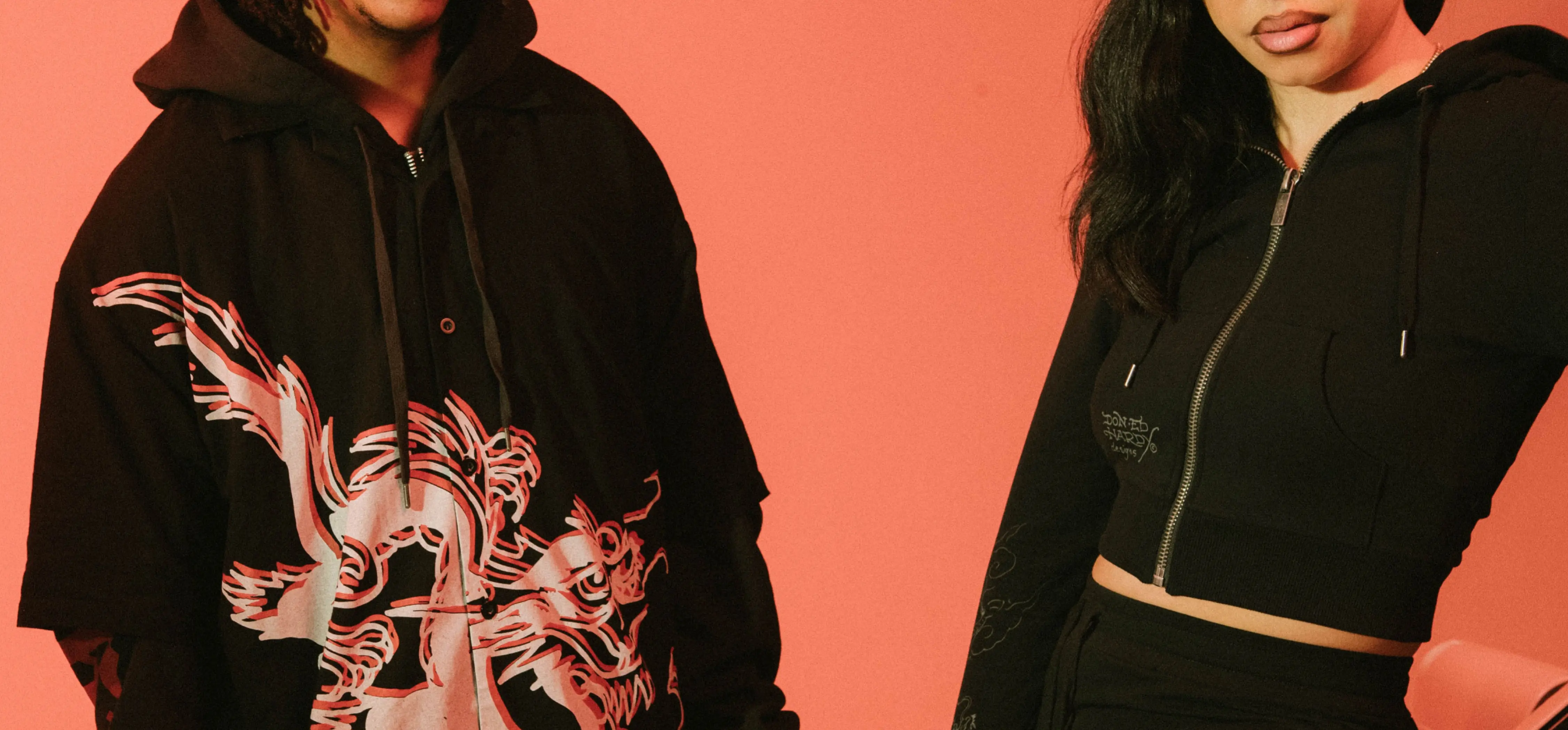 Schwarze Jacken von Ed Hardy